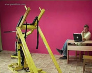 Celinea Spanking Machine - Bare Back Whipping