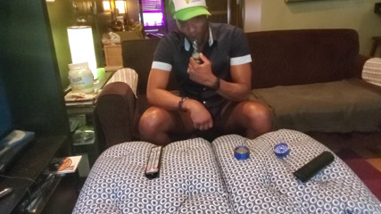 Kenniejai Smokes and Jerks in Blue Nikes Part One
