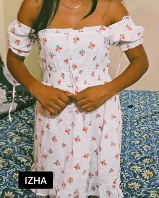 Pt 5 Izha Kerala Mallu hot wife, strip showing boobs and nipples