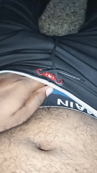 My wife handjob my penis in home