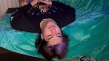 Chainsaw Lets Max Slut Her Holes Out Loudly On The Couch