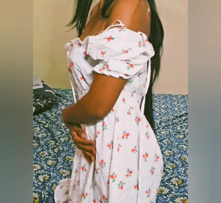 Pt 6 Izha mallu kerala wife striping dress. Hot brunette from India removing dress and showing boobs