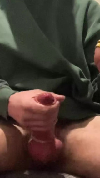 HUGE cumshot after fucking a fleshlight (with cock ring)