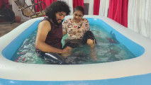 Mallu Couple Swimming Pool Fuck with Blow Job