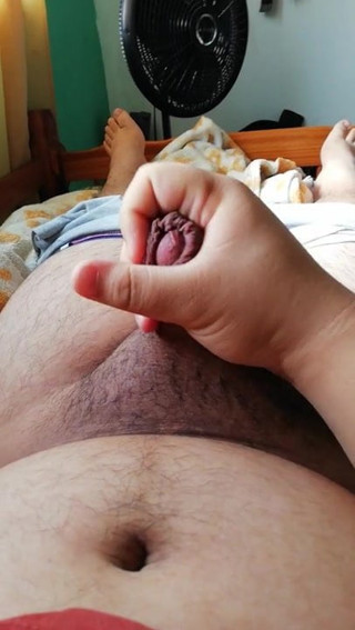 Little cock wanking for wendy lots of cum