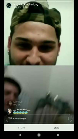 Iranian blow job on Instagram Live