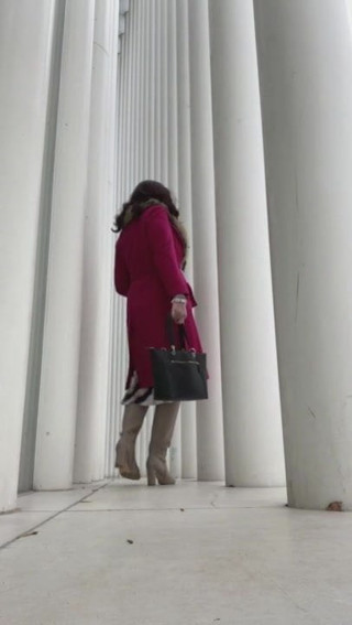 Magenta coat
