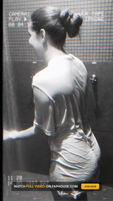 Big Ass Blonde Showing off Under the Shower in My T-shirt