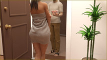 Wife Drops Towel And Seduce Neighbour Old man Infront Of Cuckold Husband