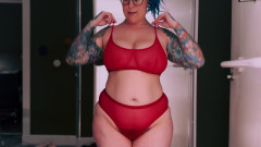 Curvy British MILF Tries On Sexy SHEIN Lingerie Tattooed & Busty PART TWO
