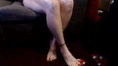 Natural Red Ankle Sock Removal