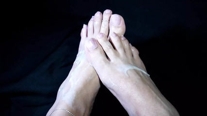 I'll Fill My Feet With Cum While You Masturbate With Me