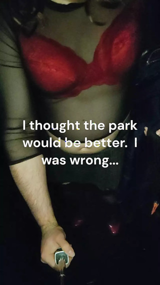 Sissy jayci goes out in chastity again thumbnail