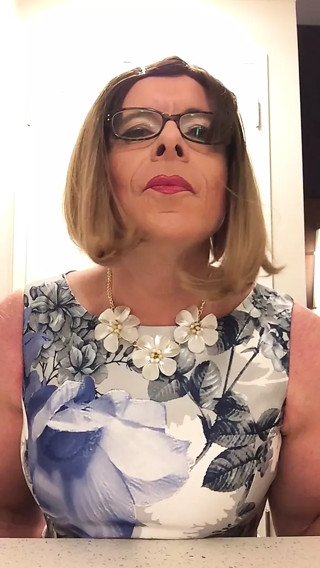 what a nice cum in a lovely satin dress
