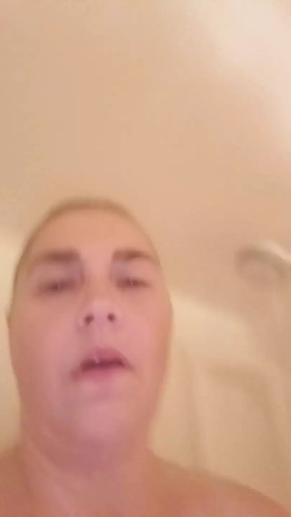 Mature BBW Playing with Herself Alone in the Shower