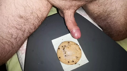 New breakfast with sperm cookie!