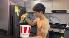 Horny Friend Put His Rich Cock Inside the Fries for His Sexy Latina Friend. Ends in Real Homemade Sex