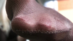 Worship my stinky nylon feet