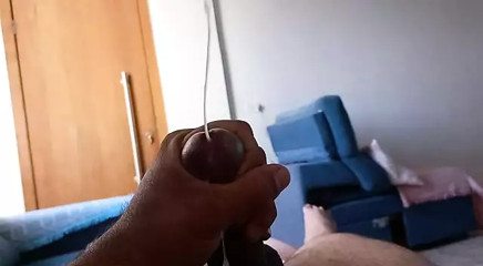 Sucking cum
