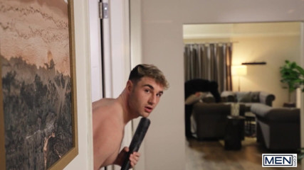 MEN - Michael Boston's Man Just Won't Fuck Him So Nate Grimes Offers Up His Big Dick For Both Of His Holes