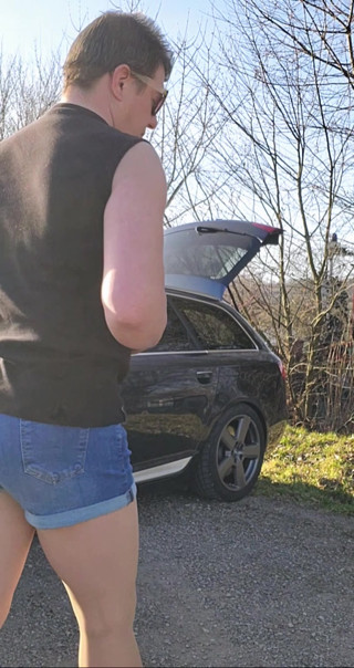 Outside