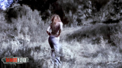 Tinna: horny amateur teen stripping in the woods