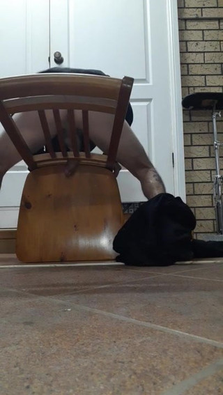 Fucking my chair makes me so horny i near cum so quick
