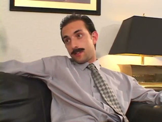 Two horny sluts have threesome with stud with moustache