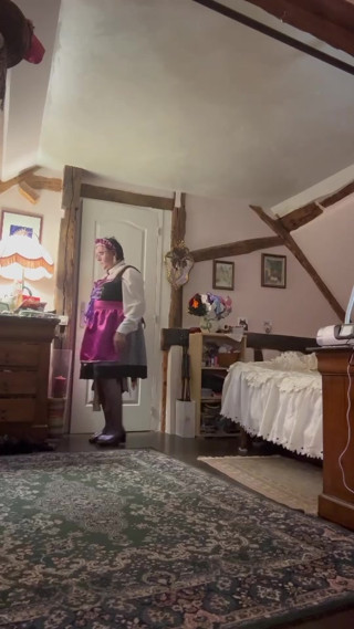 In a maid dirndl outfit for a day thumbnail