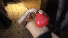 Trampling femdom chick punishing her slave