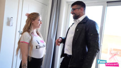 Fresh & Innocent - A Big Tits Babysitter is Fucked by a Big Cock Dude