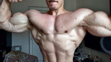 Truly Massive Alpha Muscle God With Giant Pecs