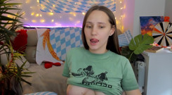 naked bitch entertains her friends on video