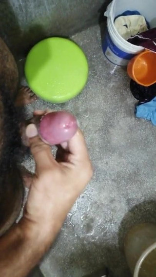 Huge cum in the shower
