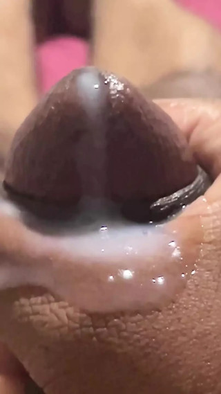 Another cumshot video - oozing cum slomo