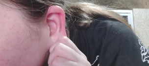 Cleaning My Ear in Close-up