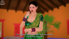 Horny Desi Indian Bhabhi Fucked Hard by Village Leader Outdoor Hardcore Sex Hindi Audio English Subtitles