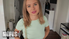 MOFOS - Sexy Cumin4D Gives Her Man The Ultimatum Of Anal Sex With Her Or Going Out With His Friends