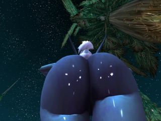 My bimbo nightborne ass shaking and twerking