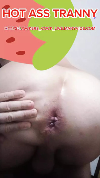 HUGE ASS OF A HOT TRANNY - MY LOVER WANTS TO PUT TWO COCKS IN MY ASS))))))