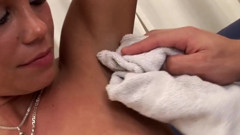 Blonde Babe Gets Her Pussy Shaved Smooth for Wild Fuck