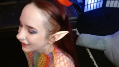 Elf Gets Cum Facial