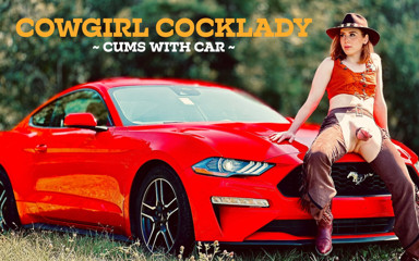 Cowgirl Cocklady Cums with Car thumbnail