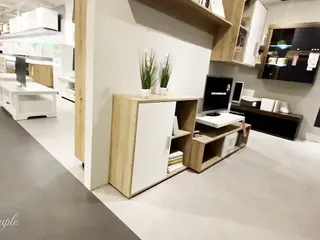 Public handjob in furniture store :P risky and crazy cumshot!