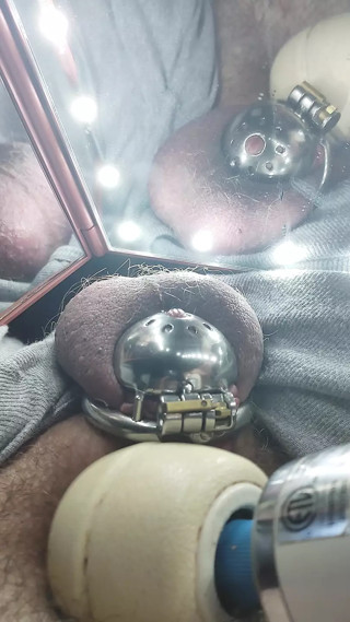 tiny chastity ruined orgasm thumbnail