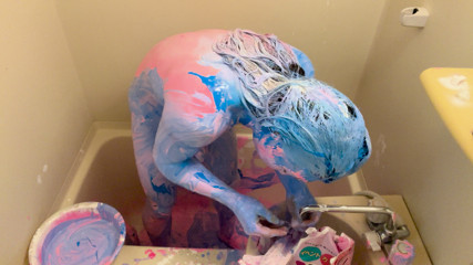 WET&amp;MESSY Messy Play: Covered in Paint by a Boy 2