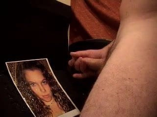 Cumming on a pic for a friend