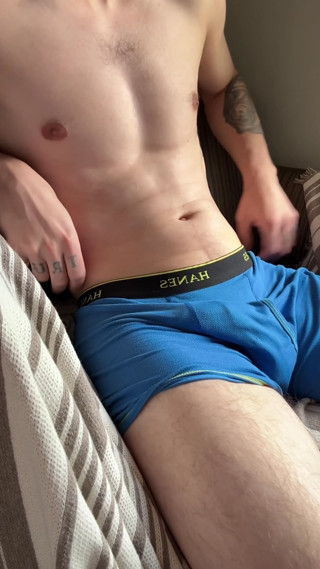 Stroking My Cock After Work