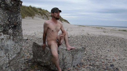 cum on the beach