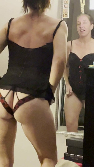 Lingerie striptease sexy wife